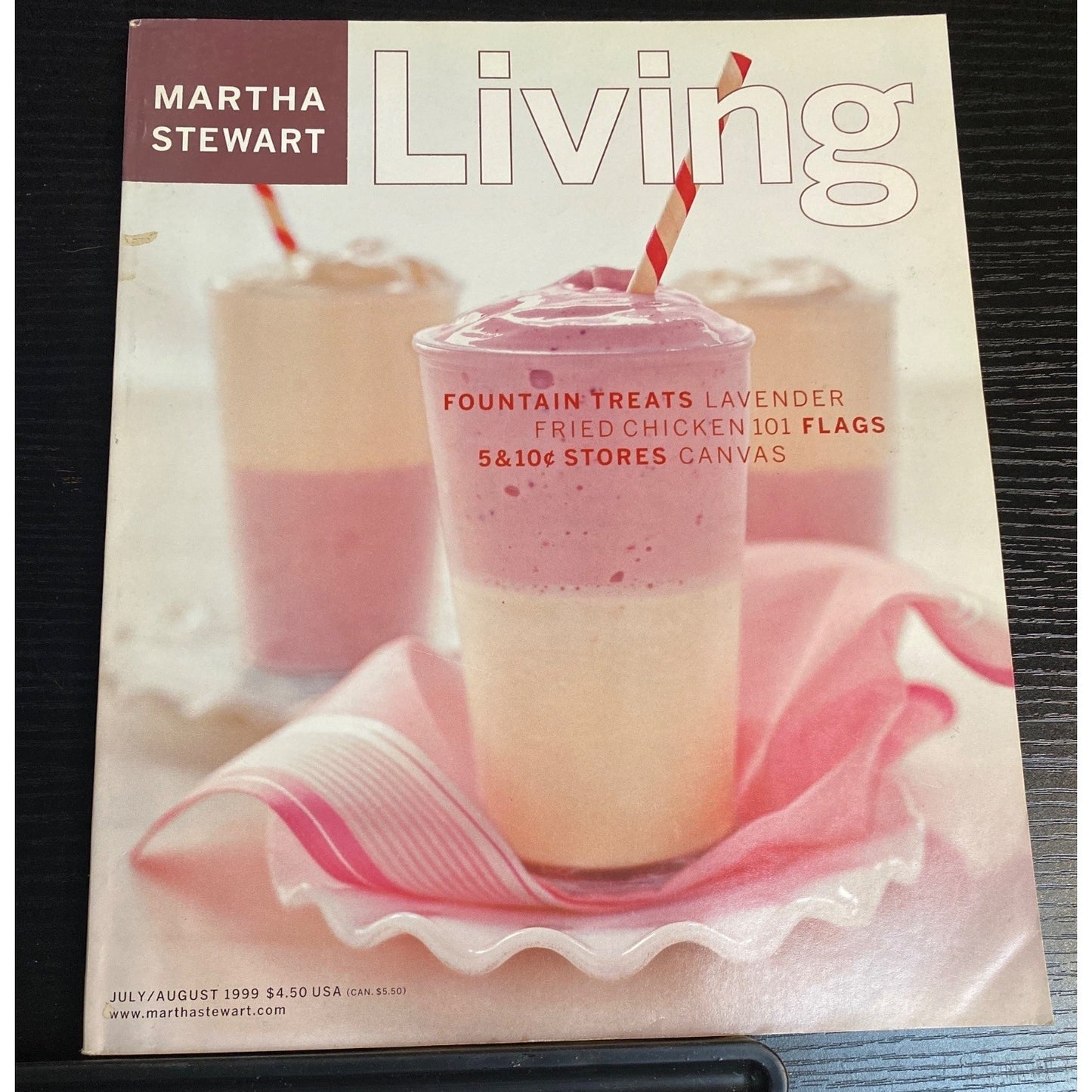 Martha Stewart Living Magazine #71 Jul Aug 1999 Fried Chicken 101 Flags Lavender
