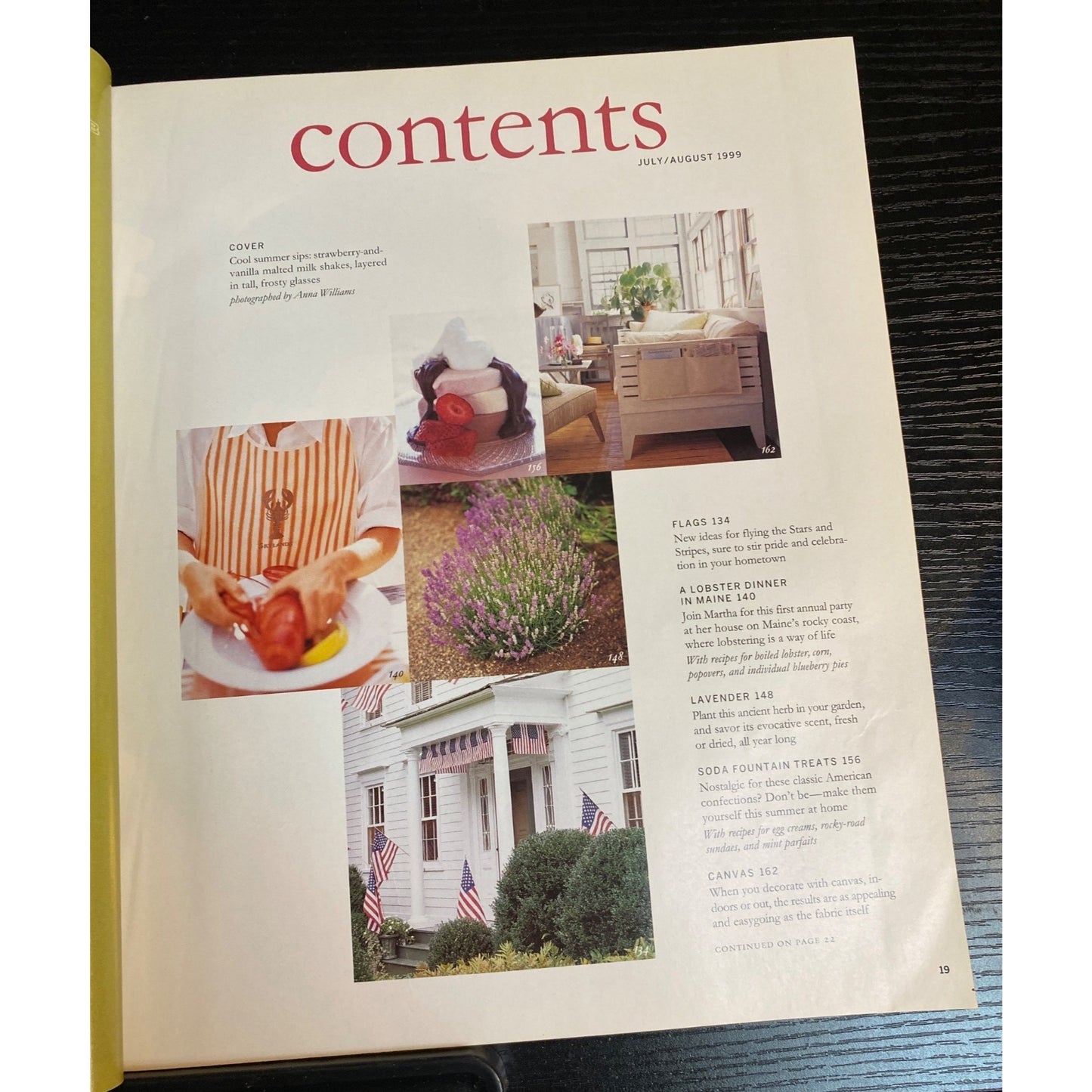 Martha Stewart Living Magazine #71 Jul Aug 1999 Fried Chicken 101 Flags Lavender