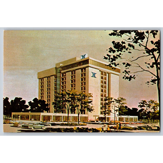 Skokie IL Illinois North Shore Hilton Hotel Illustrated Postcard Unused