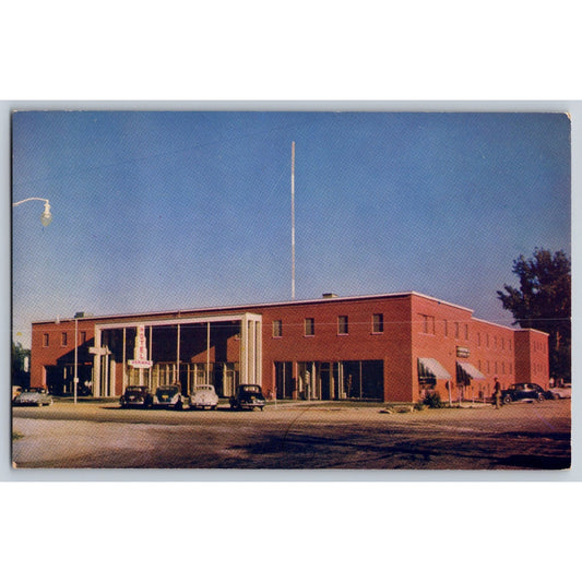 Vernal UT Utah Vernal Hotel Old Cars Chrome Postcard Unused
