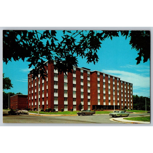 Memphis TN State University Rawls Hall Dormitory Postcard 1964