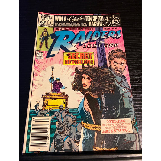 Marvel Comics Raiders Of The Lost Ark Issue #3 Official Adaptation 1981 Vintage Comic Book