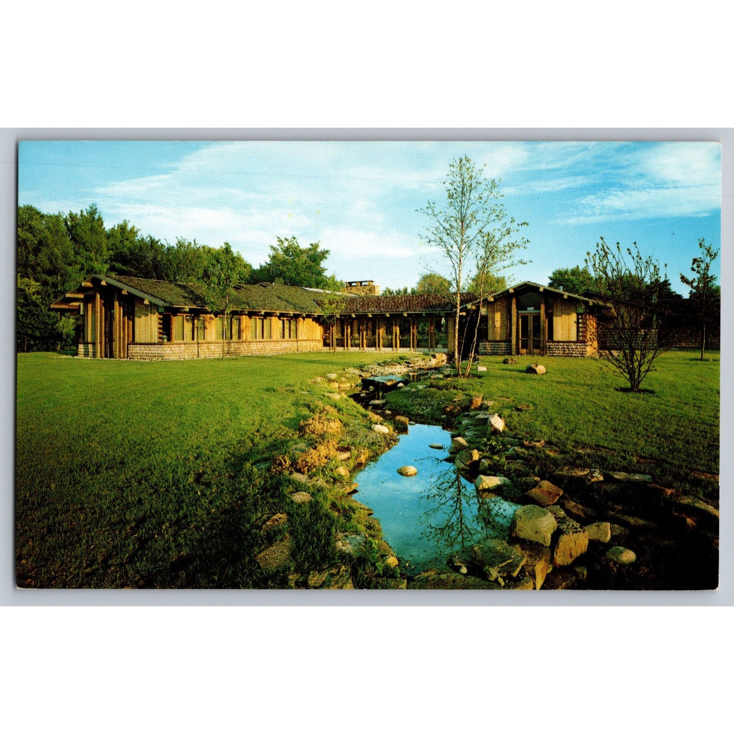 Bensenville IL Illinois Plentywood Farm Restaurant Chrome Postcard Unused