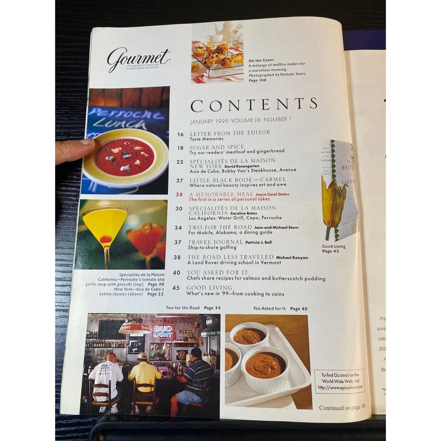 Gourmet Magazine Jan 1999 Recipes Articles On Global Cuisine and Lifestyle
