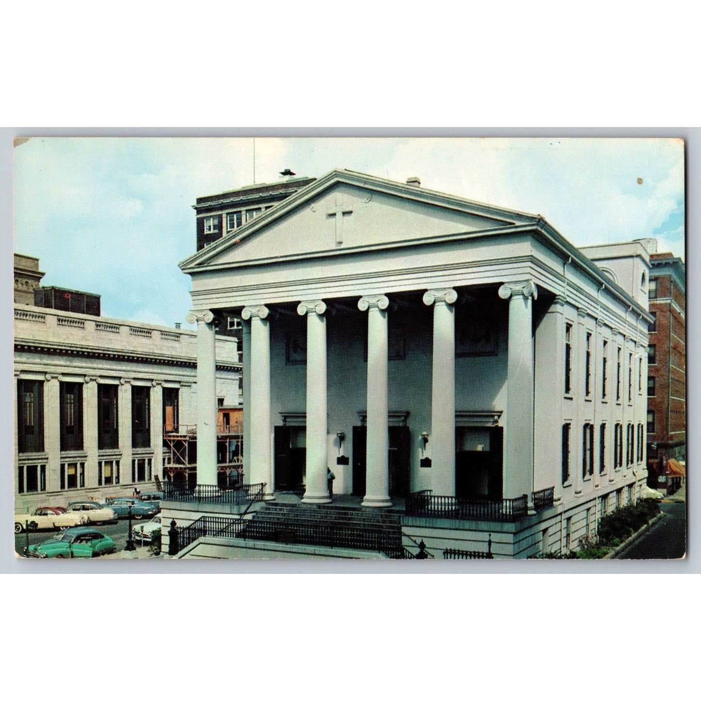 Postcard GA Georgia Savannah Christ Church Chrome Dexter Photo 1950s