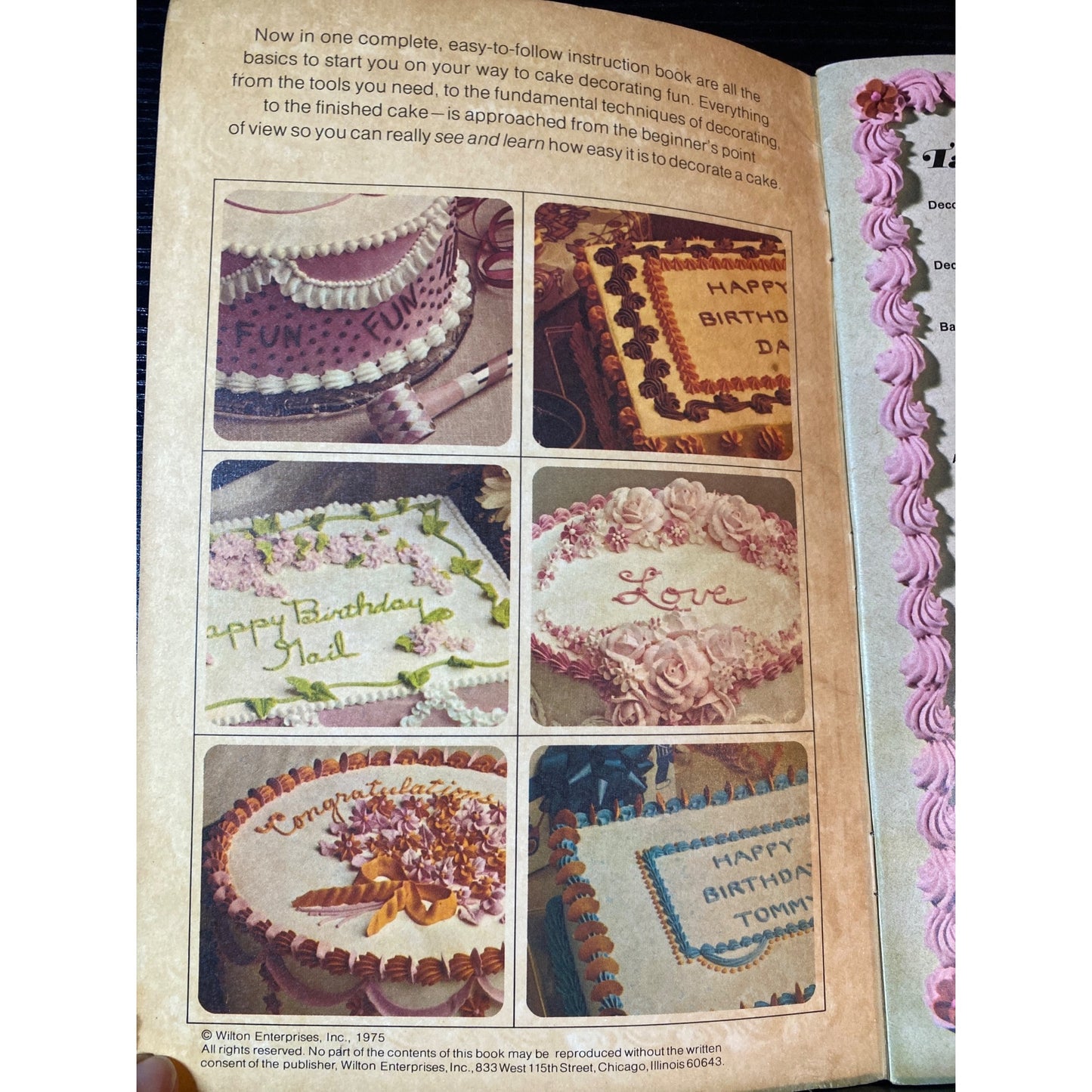 Basic Cake Decorating The Wilton Way 1975 Instruction Book