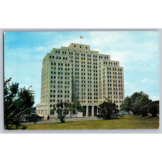 Jackson MS Mississippi Woolfolk State Office Building Chrome Postcard Unused