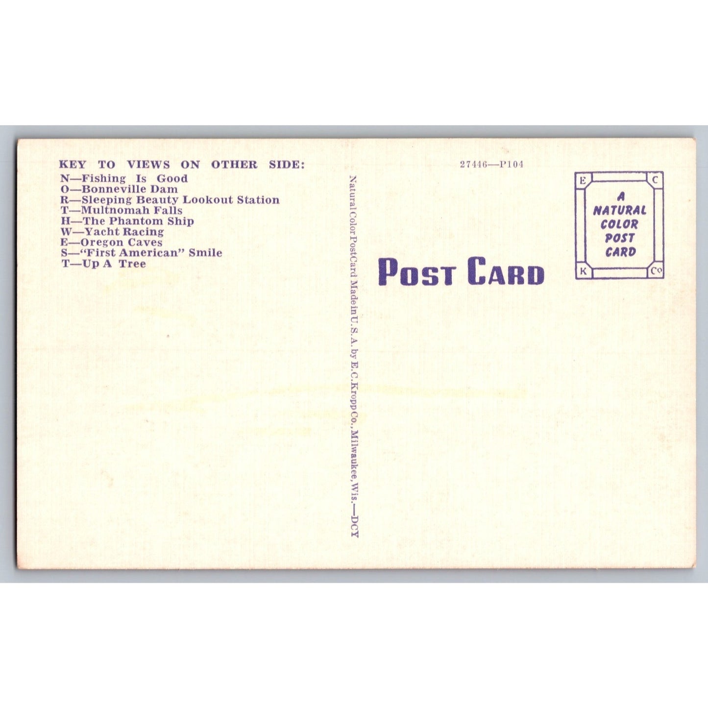 Northwest Large Letter Greetings from Scenic 1940s Linen Postcard Unused