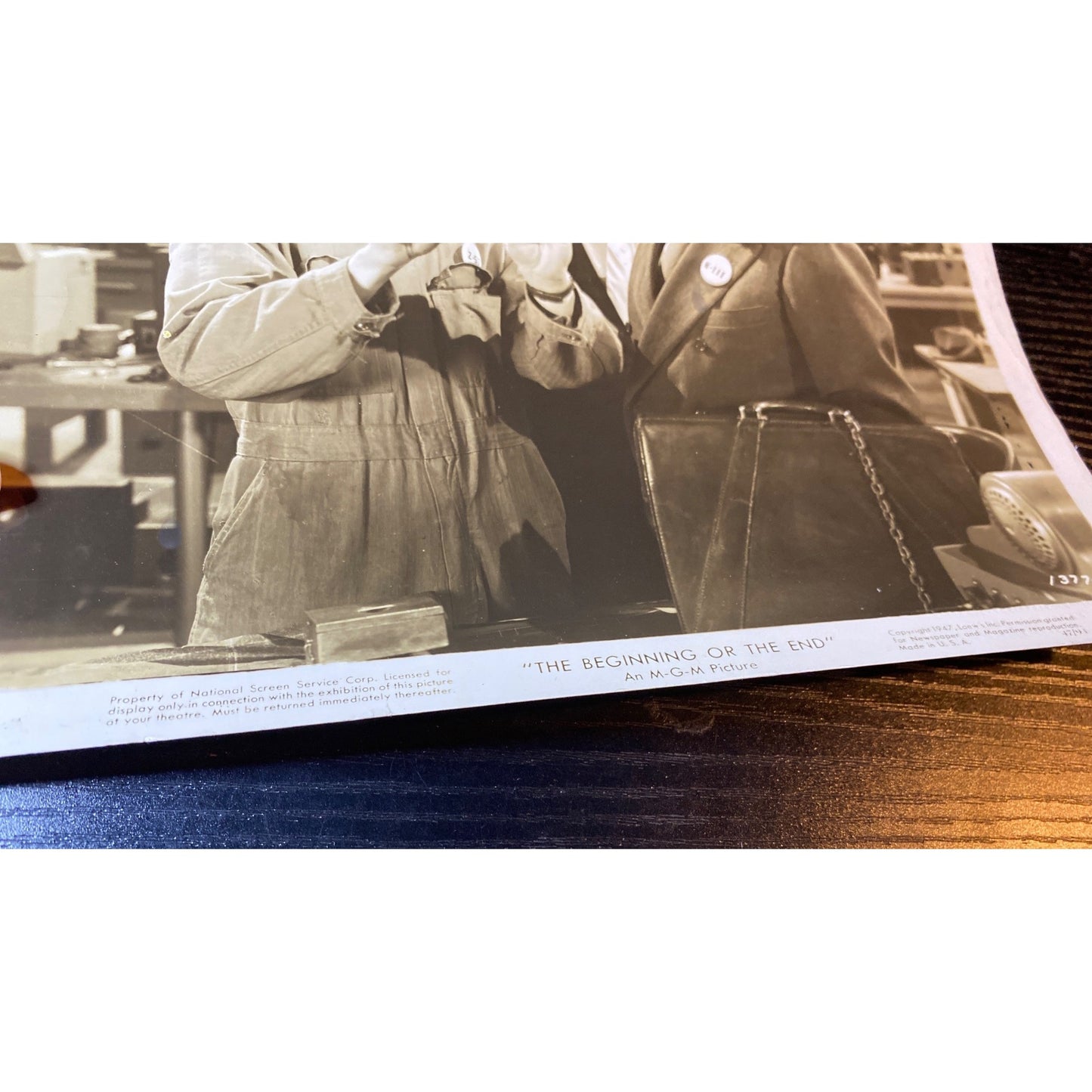 Movie Photo 8x10 Glossy The Beginning Or The End 1947 MGM Studio Release