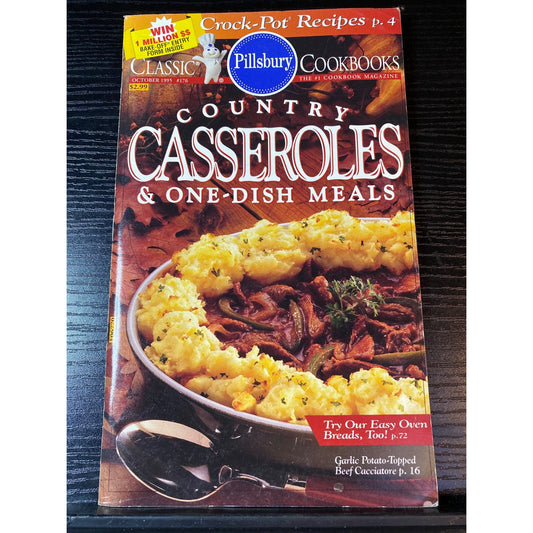 Pillsbury Country Casseroles & One-Dish Meals Cookbook Booklet October 1995