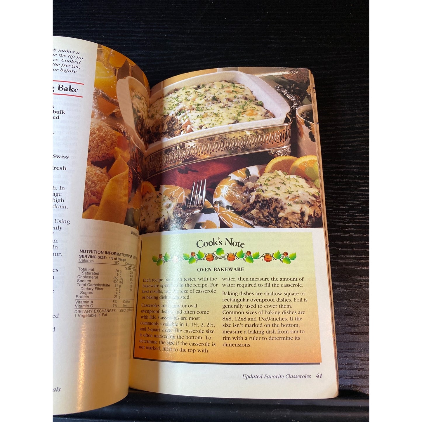 Pillsbury Country Casseroles & One-Dish Meals Cookbook Booklet October 1995