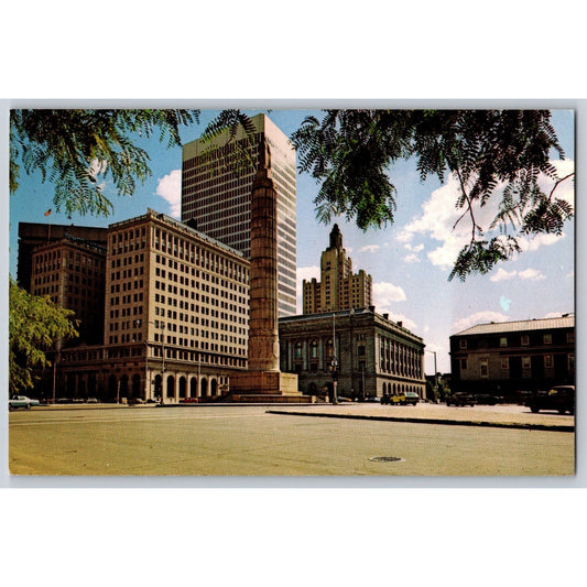 Providence RI Rhode Island Downton View 1970s Chrome Postcard Unused
