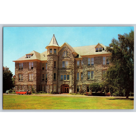 Corvallis OR Oregon State University Education Hall Chrome Postcard Unused