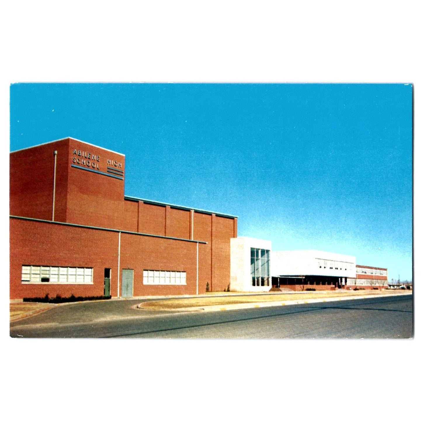 Abilene TX Texas High School Chrome Postcard News Foto Publishing
