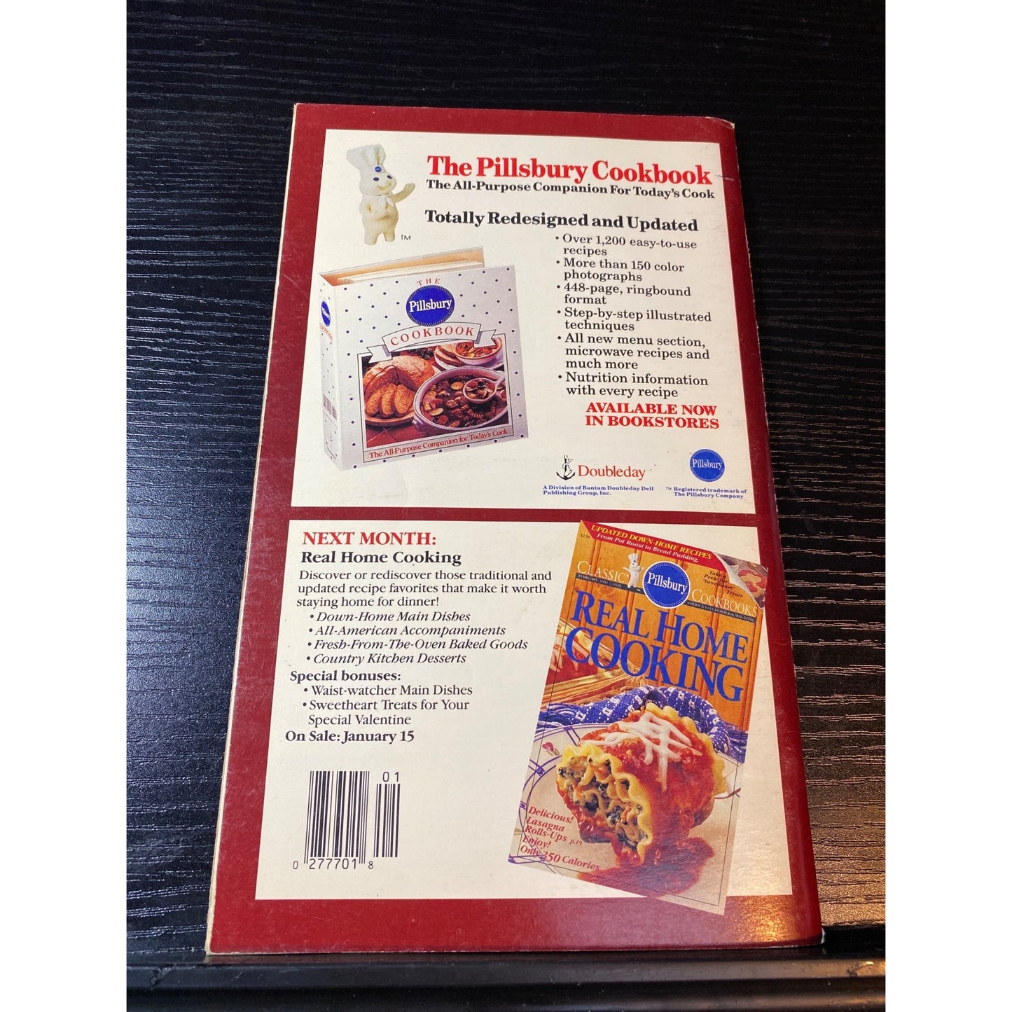 Pillsbury Classic Cookbooks Appetizers Snacks & Sweets January 1991 Edition