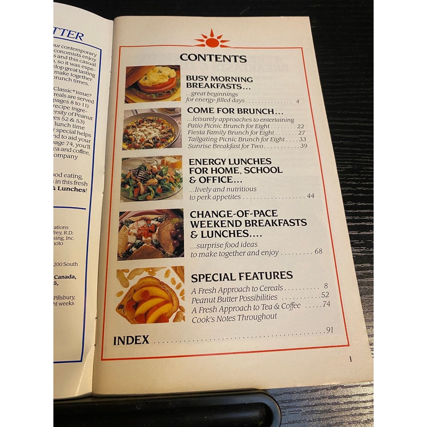 Pillsbury Classic Cookbook Booklet 1989 A Fresh Approach Breakfasts and Lunches
