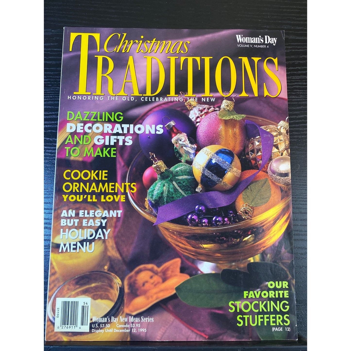 Woman's Day Christmas Traditions Magazine Dec 1995 Holiday Recipes Decor Ideas