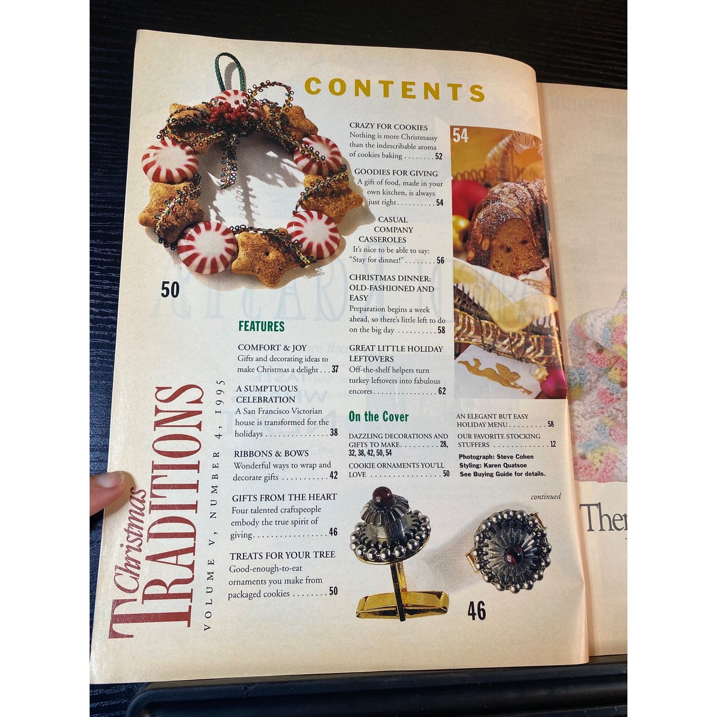 Woman's Day Christmas Traditions Magazine Dec 1995 Holiday Recipes Decor Ideas