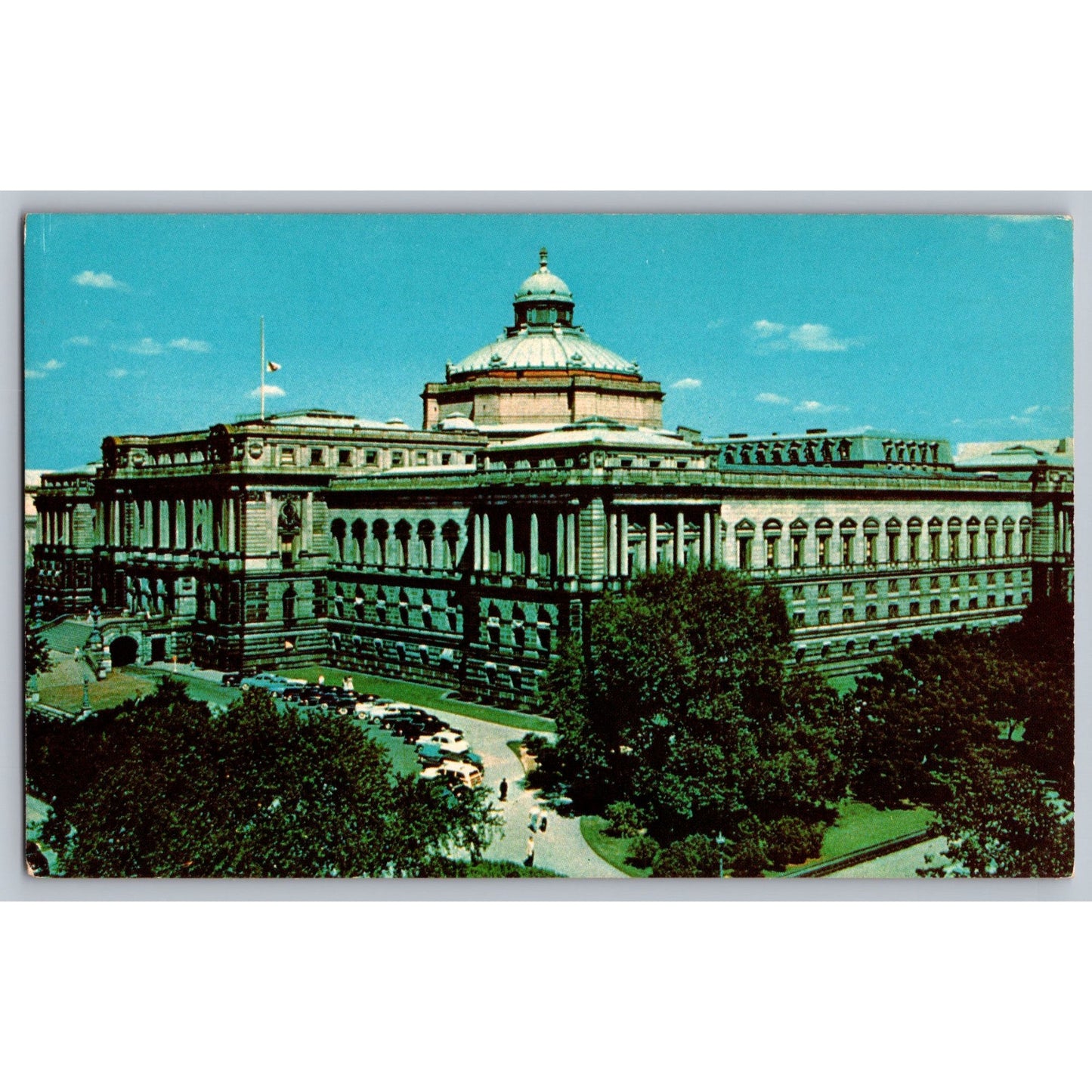 Washington DC Library Of Congress Chrome Postcard Unused