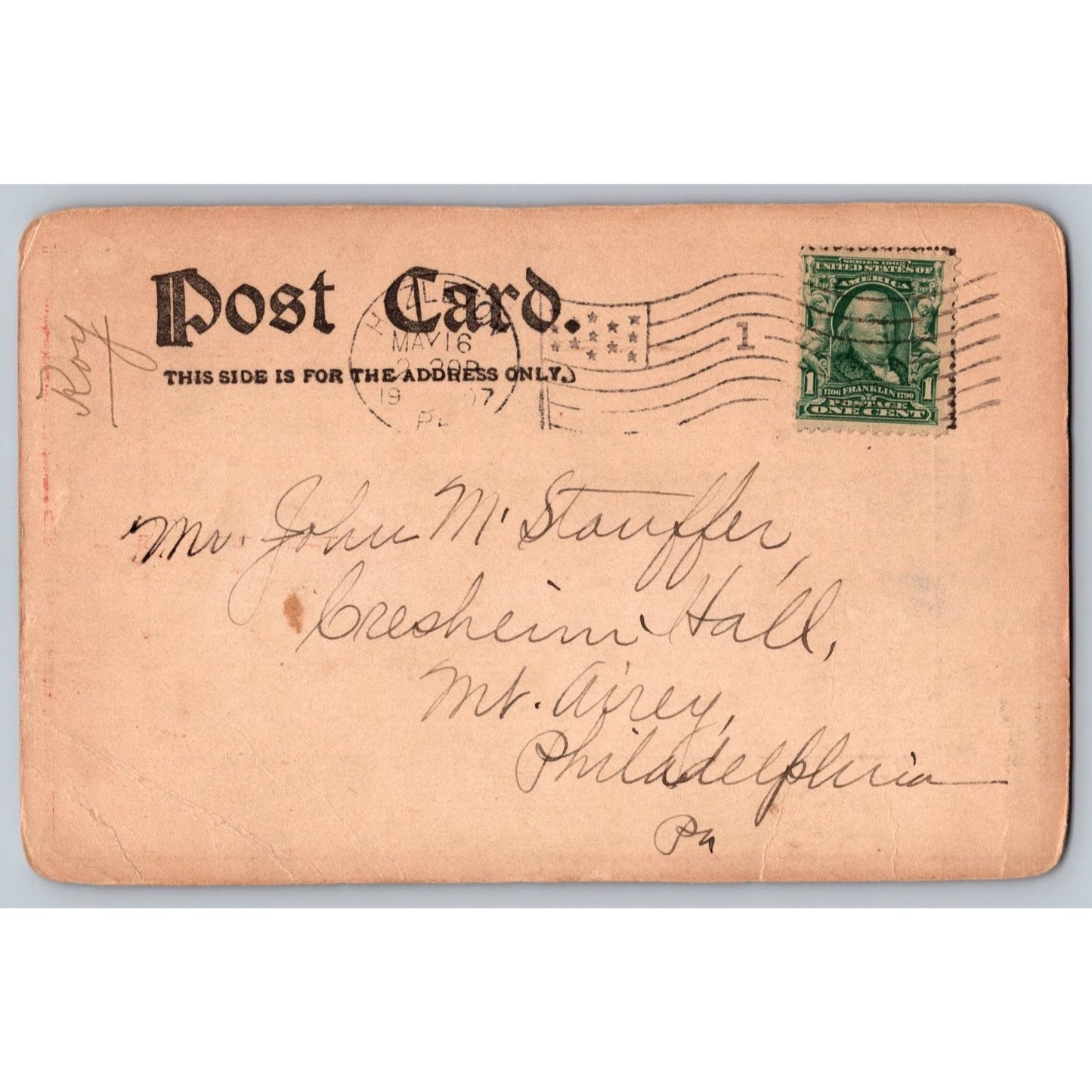 Comic Postcard Humorous Verse 1907 Good Boys Handwritten Used
