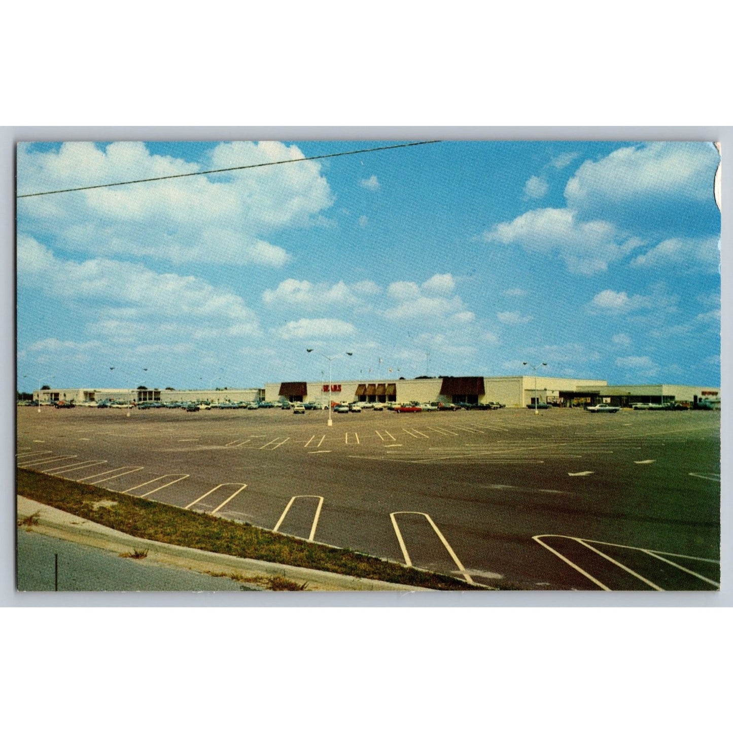 Salisbury MD Maryland Shopping Mall 1960s Chrome Postcard Unused