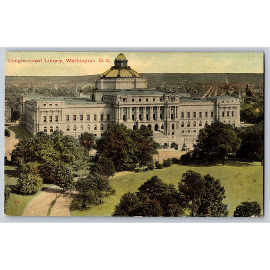 Washington DC Congressional Library Divided Back Postcard Columbia Card Co