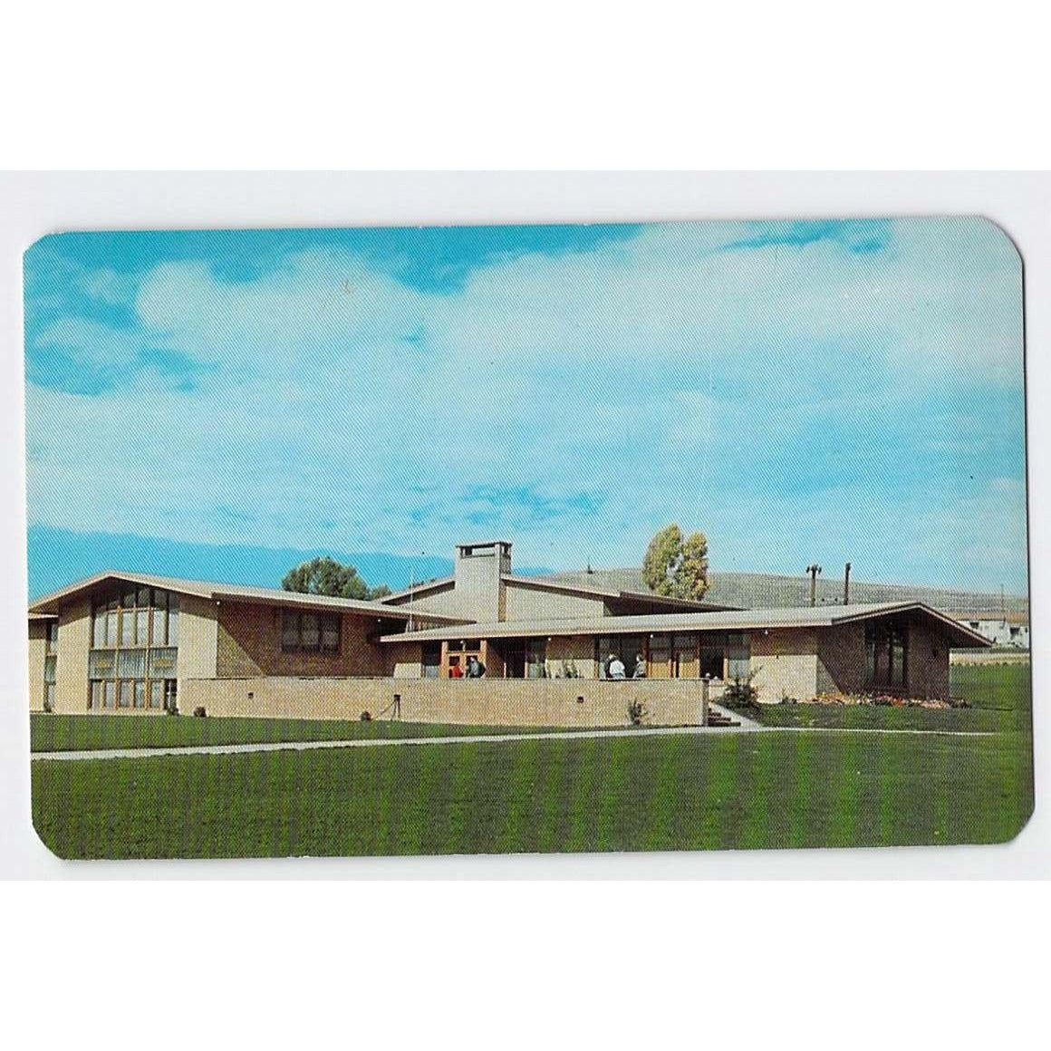 Gunnison River Valley CO Colorado Western State College Student Union Postcard