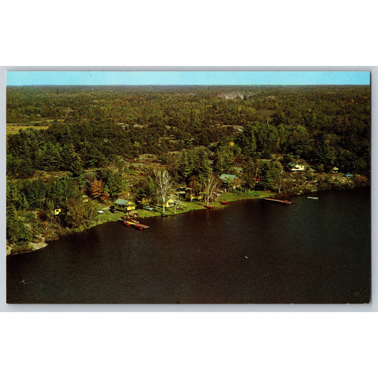 Pointe Au Baril Station Ontario Canada Camp Ge Kay Da Postcard North East Georgian Bay Area Chrome Postcar