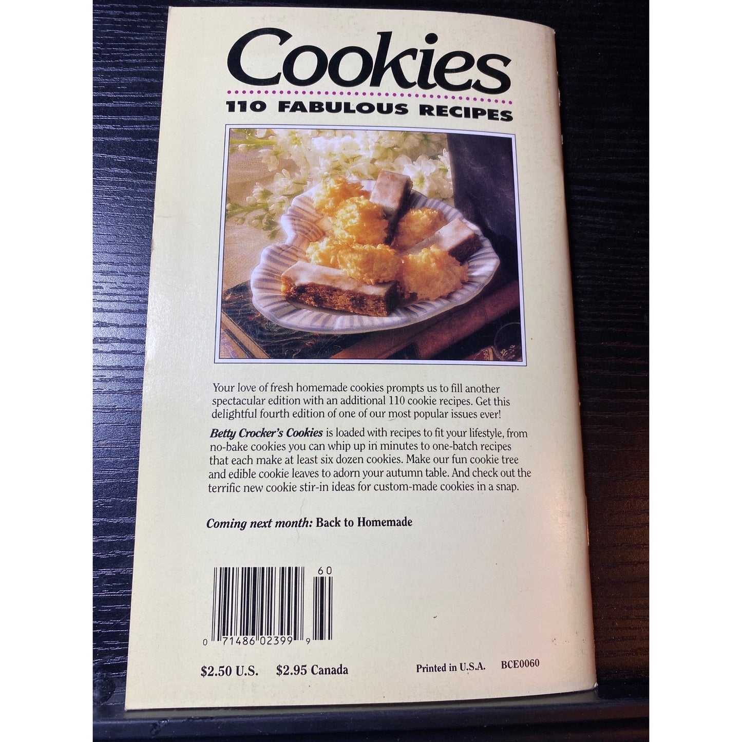Betty Crocker Cookies Cookbook 110 Fabulous Recipes No 60 Cookbook Booklet 1981