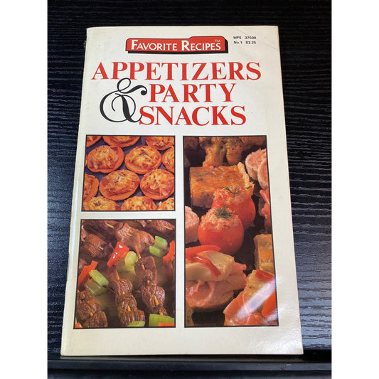 Favorite Recipes Appetizers & Party Snacks Cookbook Booklet 1990
