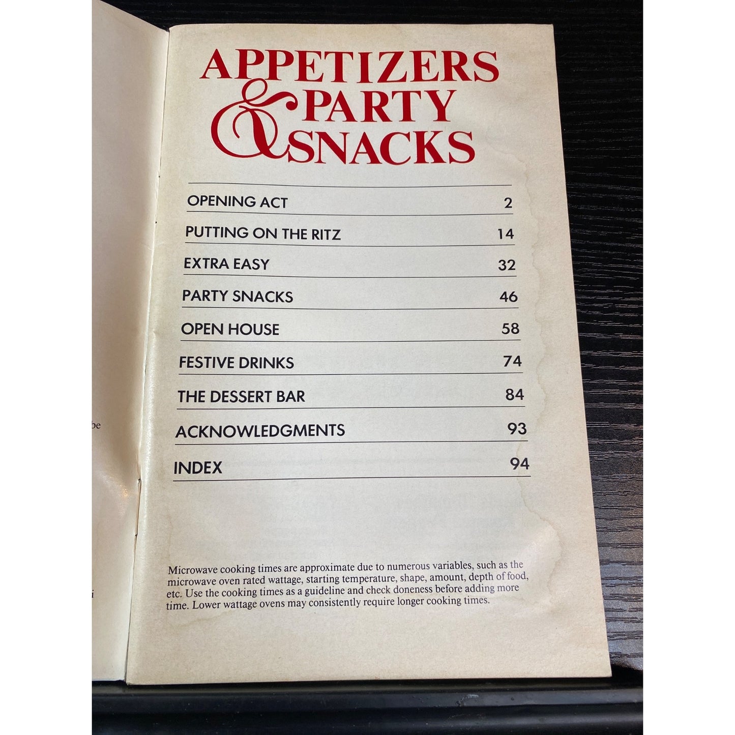 Favorite Recipes Appetizers & Party Snacks Cookbook Booklet 1990