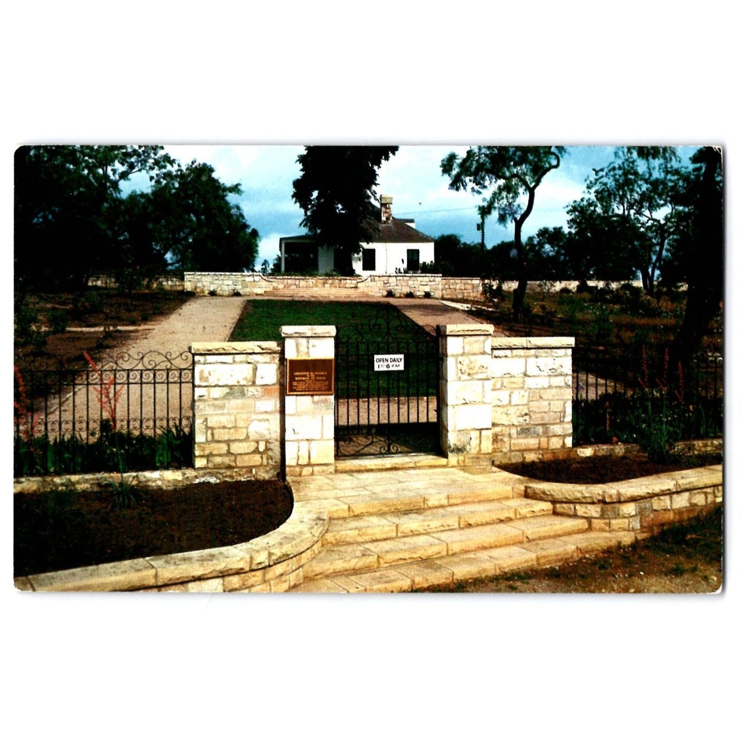 Austin TX Texas Legation de France Chrome Postcard