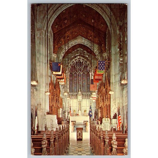 Valley Forge PA Pennsylvania Washington Memorial Chapel Interior 1964 Postcard