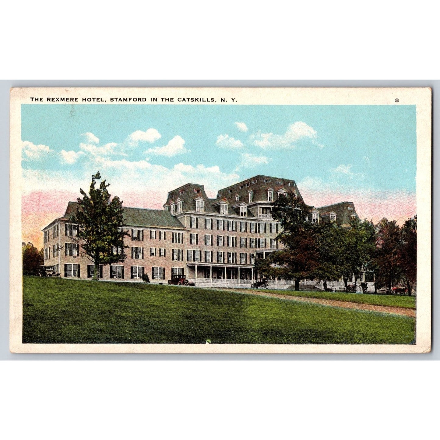 Stamford NY New York Rexmere Hotel Catskills Divided Back Postcard J Ruben