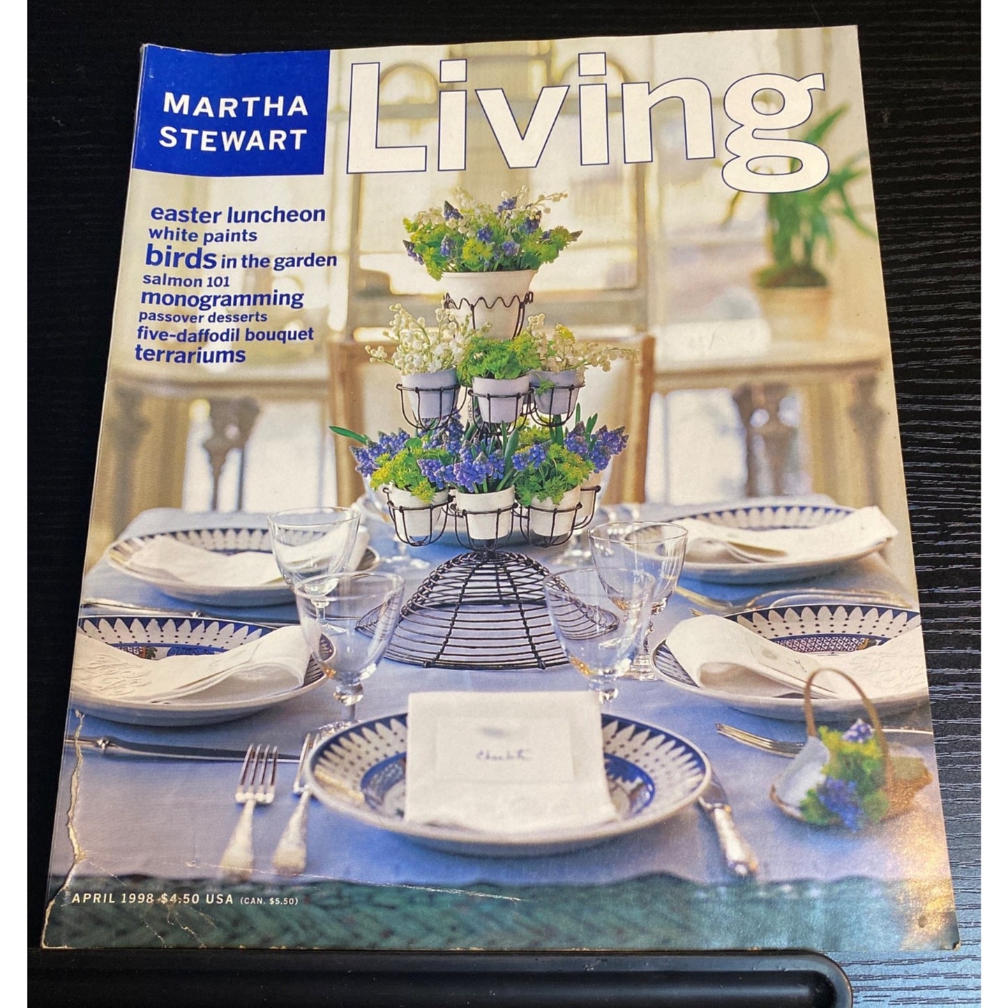 Martha Stewart Living Magazine April 1998 Terrariums Recipes Gardening Crafts