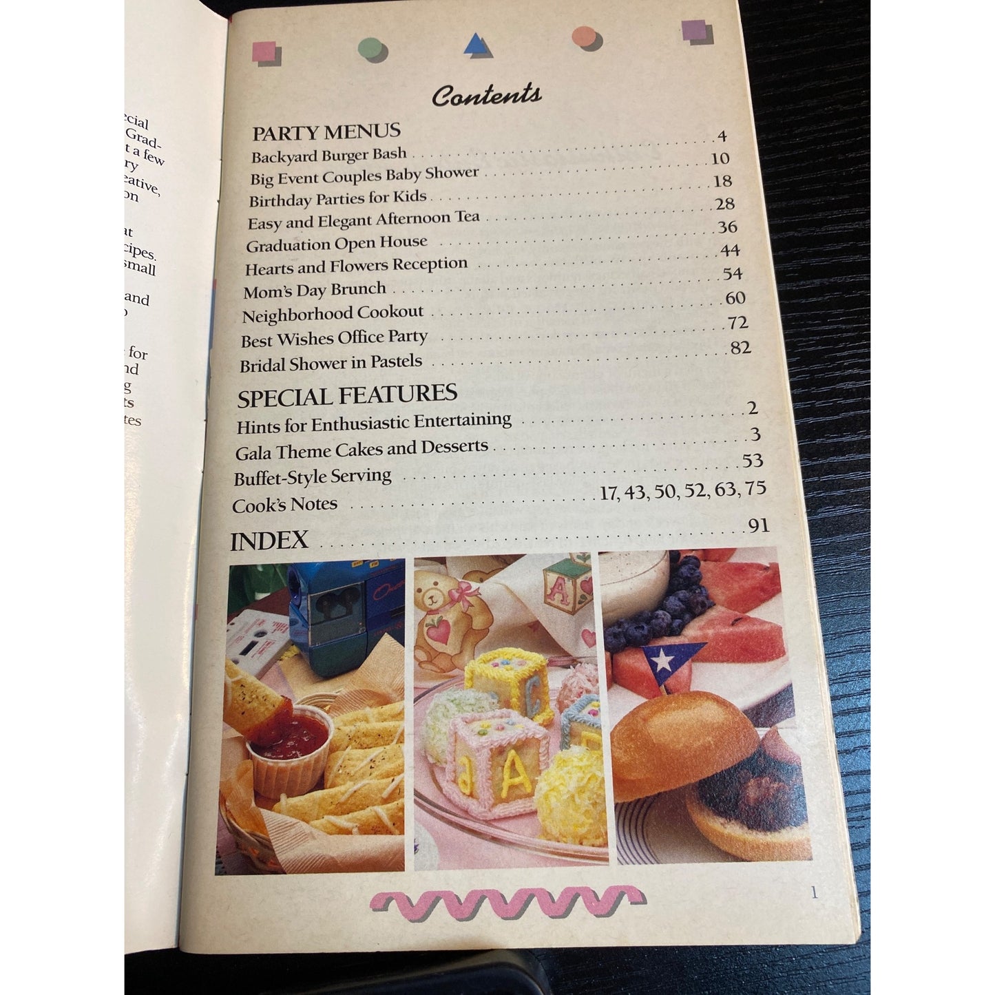 Pillsbury Party Time Recipes Cookbook Booklet 1989