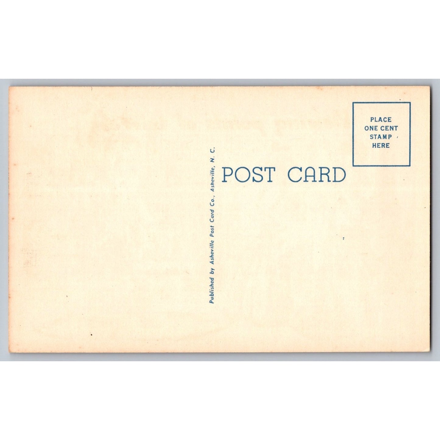 Comic Postcard Homurous Viewing Points of Interest 1940s Asheville Post Card