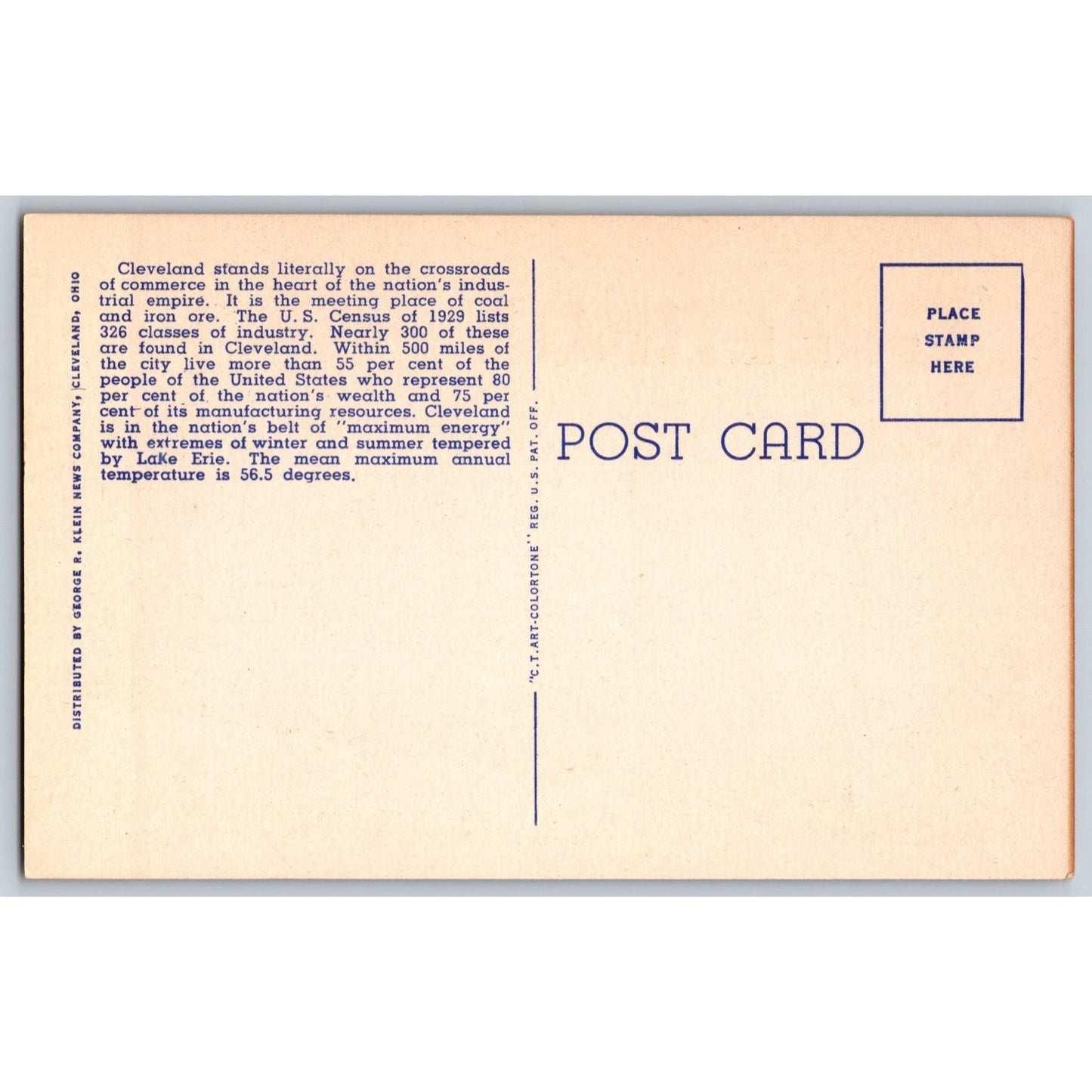 Cleveland OH Ohio Large Letter Greetings From Linen Postcard