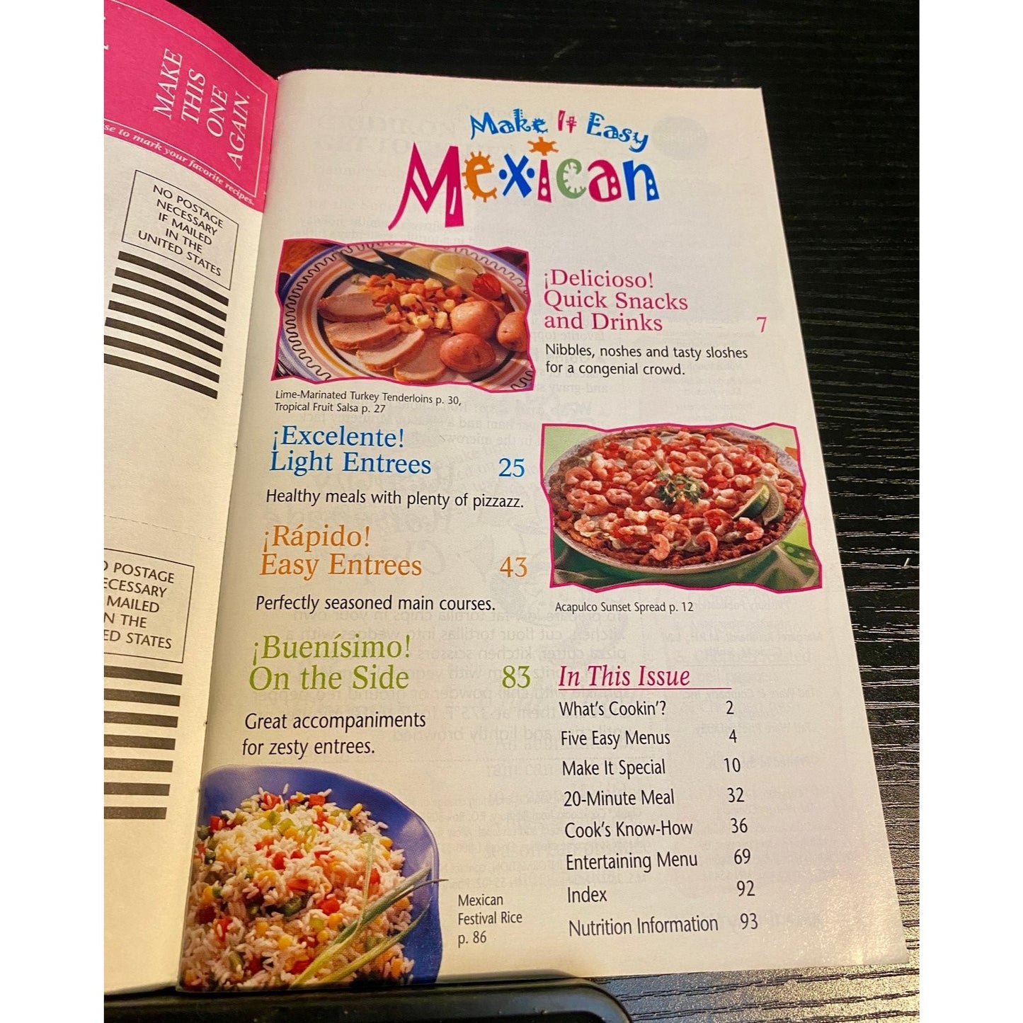 Pillsbury Classic Cookbook Booklet 1998 Make It Easy Mexican Recipes