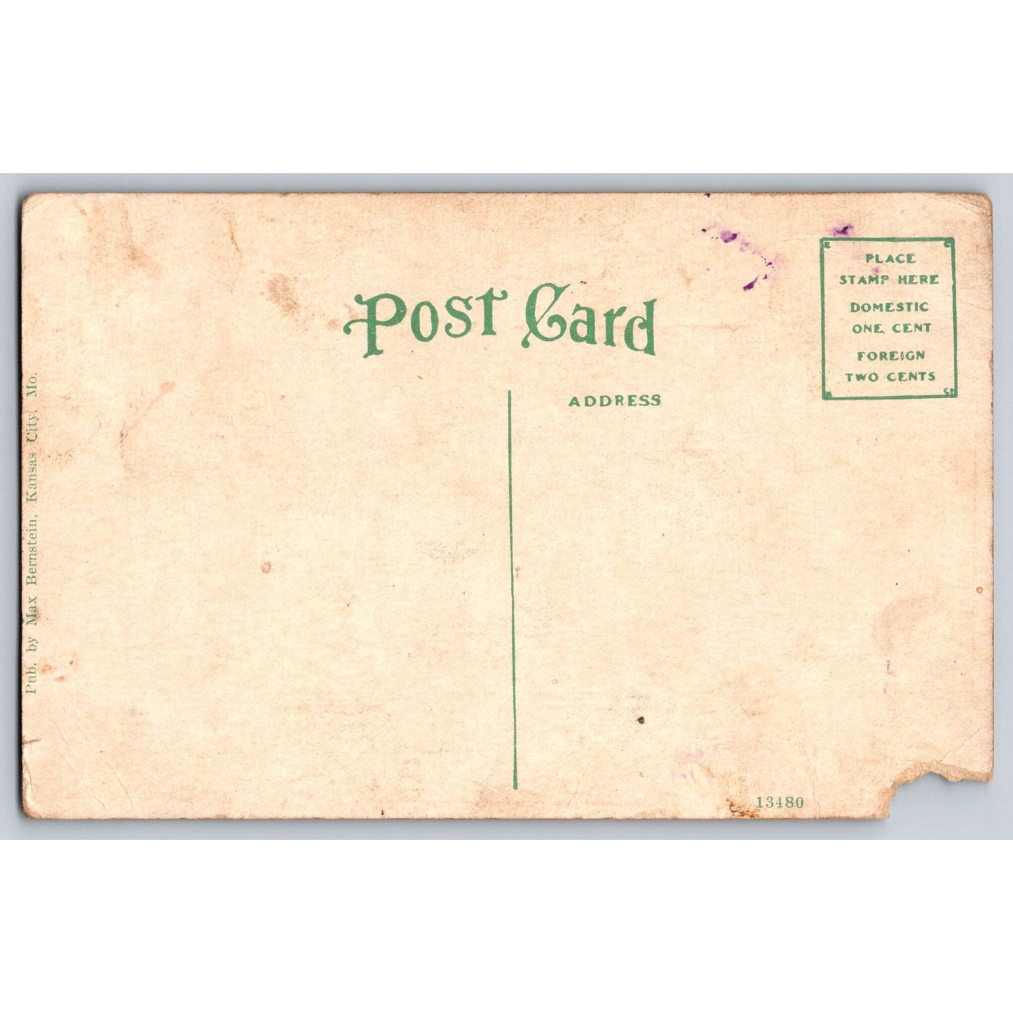 Kansas City MO Missouri Coca Cola Building Early 1900s Divided Back Postcard