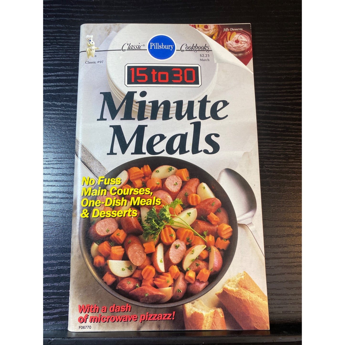 Pillsbury Classic Cookbooks 15 To 30 Minute Meals Cookbook No. 97 March 1989