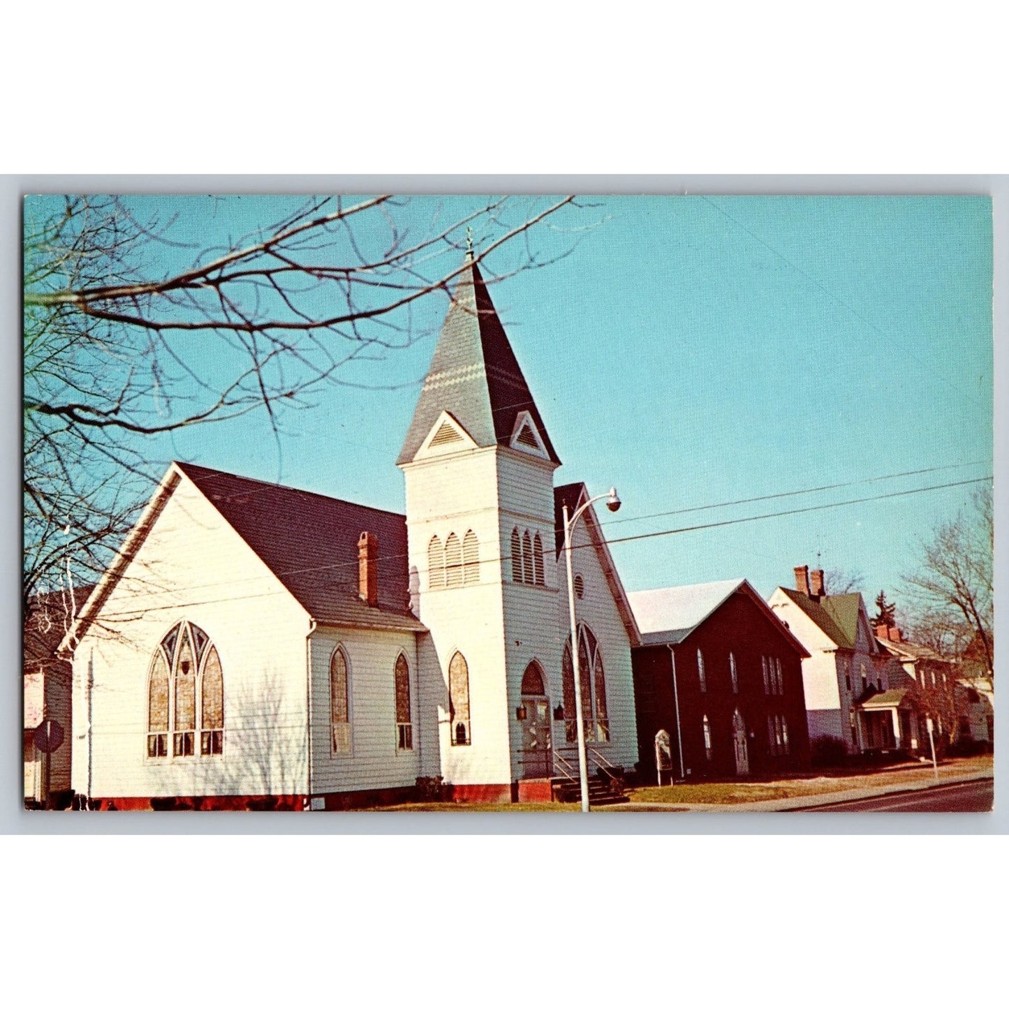 Pocomoke City MD Maryland First Baptist Church Chrome Postcard Unused