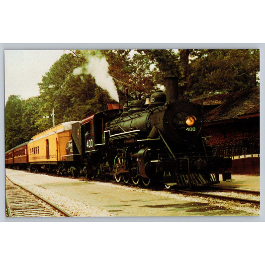 Texas State Railroad Locomotive #400 Scenic Steam Train 2-8-2 Mikado Postcard