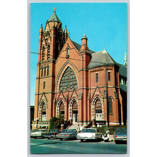 Haverhill MA Massachusetts St. James Roman Catholic Church Chrome Postcard