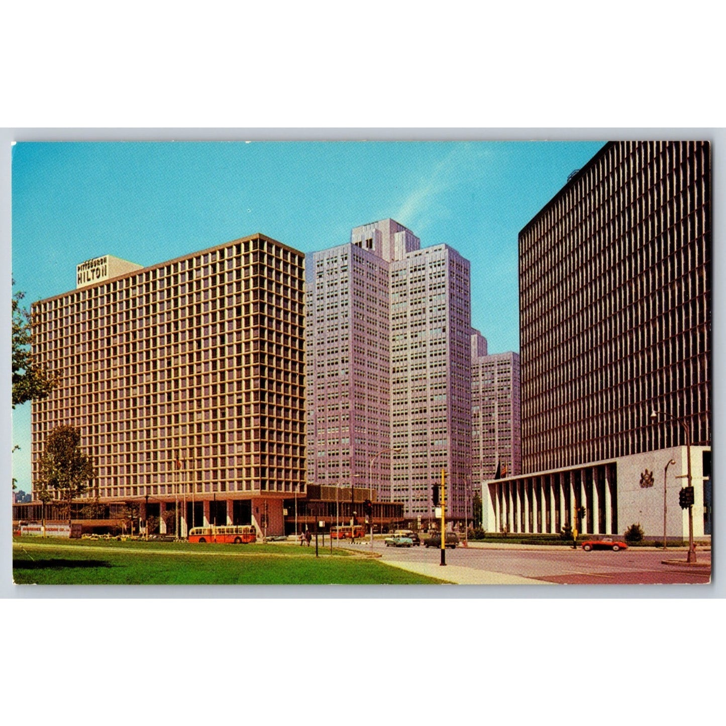Pittsburgh PA Pennsylvania Gateway Center Chrome Postcard Unused