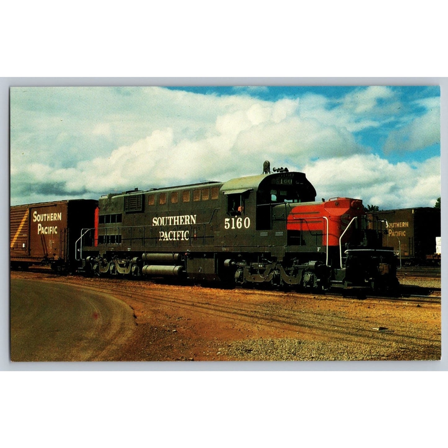 Southern Pacific Railroad Alco RSD-15 'Alco Alligator' #5160 Postcard 1972