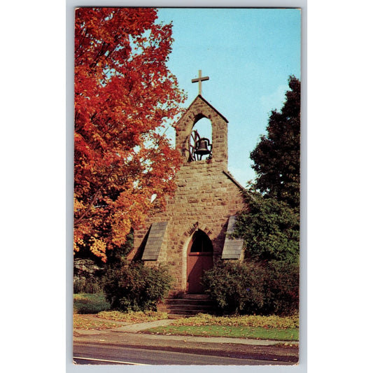 Kinzua PA Pennsylvania St. Luke's Episcopal Church Chrome Postcard Ektachrome