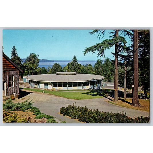 Tacoma WA Washington Point Defiance Park Aquarium 1962 Chrome Postcard Unused
