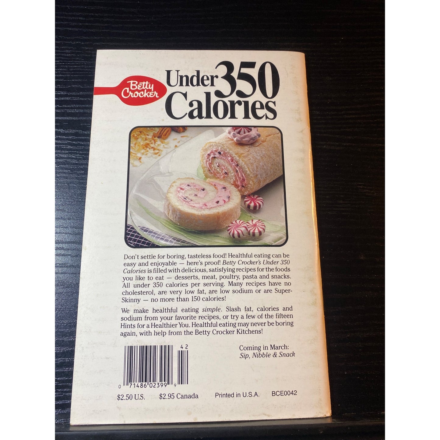 Betty Crocker Creative Recipes March 1990 Under 350 Calories Cookbook Booklet