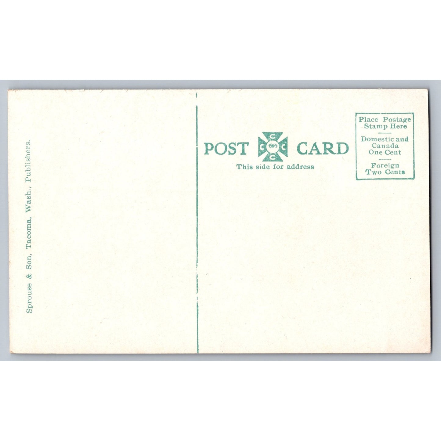 Bellingham WA Washington State Normal School Divided Back Postcard Sprouse & Son